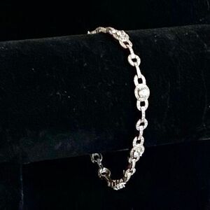 ANL Striking Sterling 925 Silver & sim diamond Bracelet